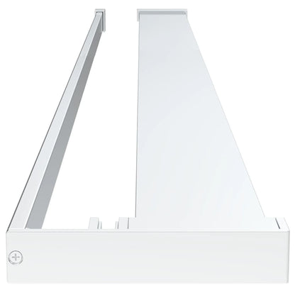 Walk-in Shower Wall with Shelf Chrome 115x195 cm