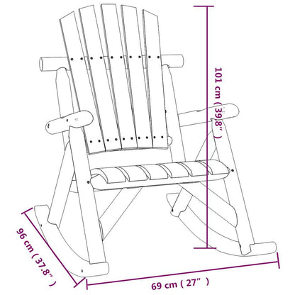 4 Piece Garden Lounge Set Solid Wood Spruce