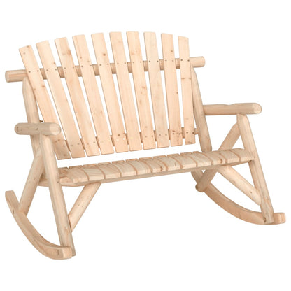 5 Piece Garden Lounge Set Solid Wood Spruce