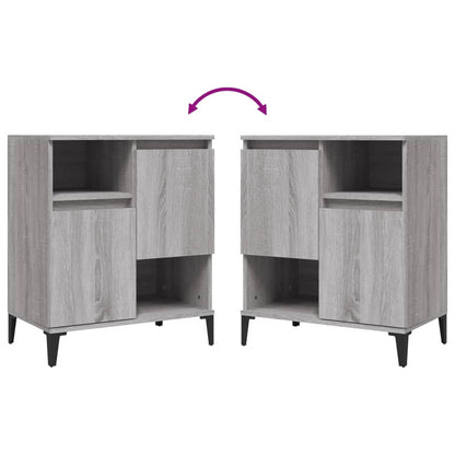 Sideboards 2 pcs Grey Sonoma 60x35x70 cm Engineered Wood