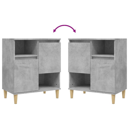 Sideboards 3 pcs Concrete Grey 60x35x70 cm Engineered Wood