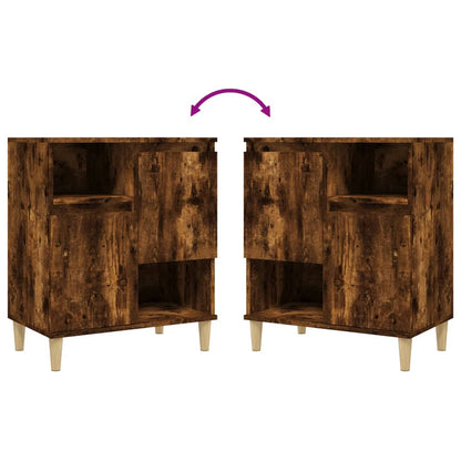 Sideboards 3 pcs Smoked Oak 60x35x70 cm Engineered Wood