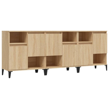 Sideboards 3 pcs Sonoma Oak 60x35x70 cm Engineered Wood