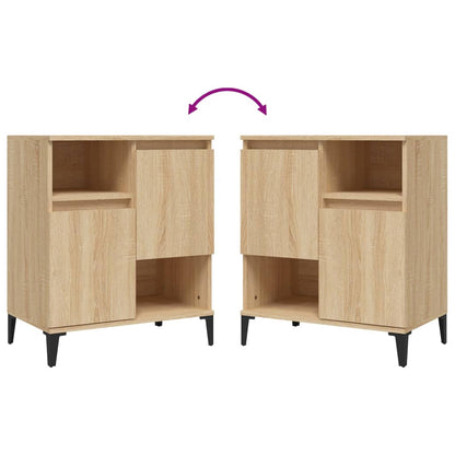 Sideboards 3 pcs Sonoma Oak 60x35x70 cm Engineered Wood