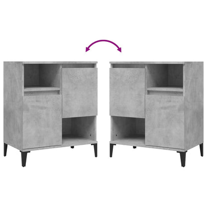 Sideboards 3 pcs Concrete Grey 60x35x70 cm Engineered Wood