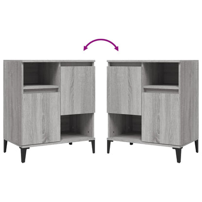 Sideboards 3 pcs Grey Sonoma 60x35x70 cm Engineered Wood