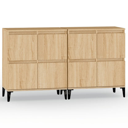Sideboards 2 pcs Sonoma Oak 60x35x70 cm Engineered Wood