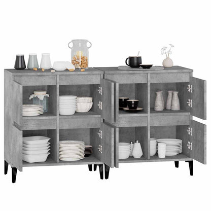 Sideboards 2 pcs Concrete Grey 60x35x70 cm Engineered Wood