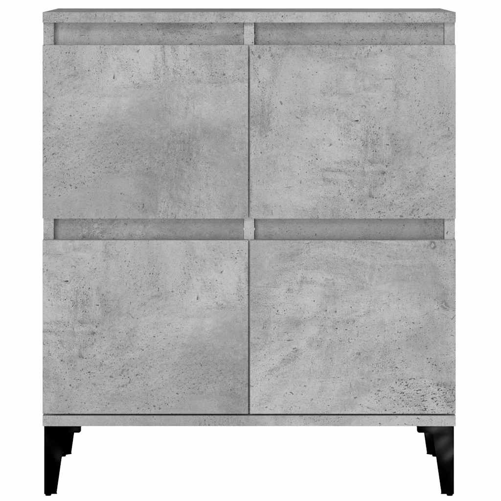 Sideboards 2 pcs Concrete Grey 60x35x70 cm Engineered Wood
