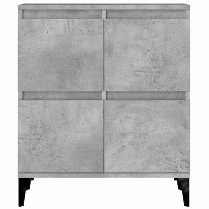 Sideboards 2 pcs Concrete Grey 60x35x70 cm Engineered Wood
