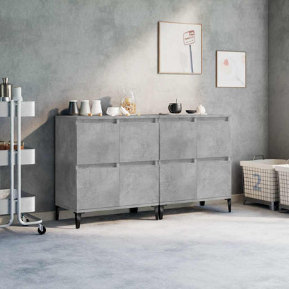 Sideboards 2 pcs Concrete Grey 60x35x70 cm Engineered Wood