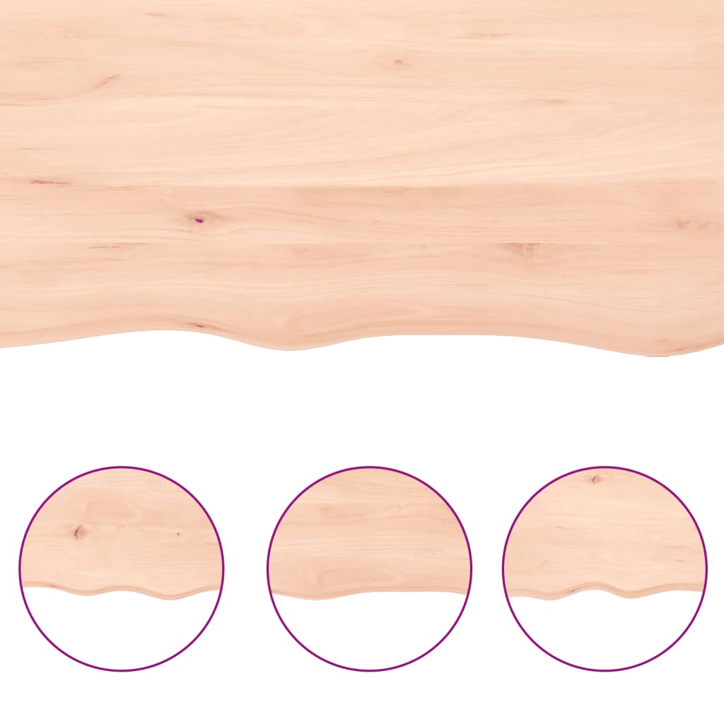Bathroom Countertop 40x40x(2-4) cm Untreated Solid Wood