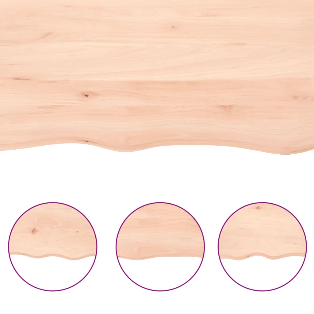 Bathroom Countertop 40x40x(2-6) cm Untreated Solid Wood