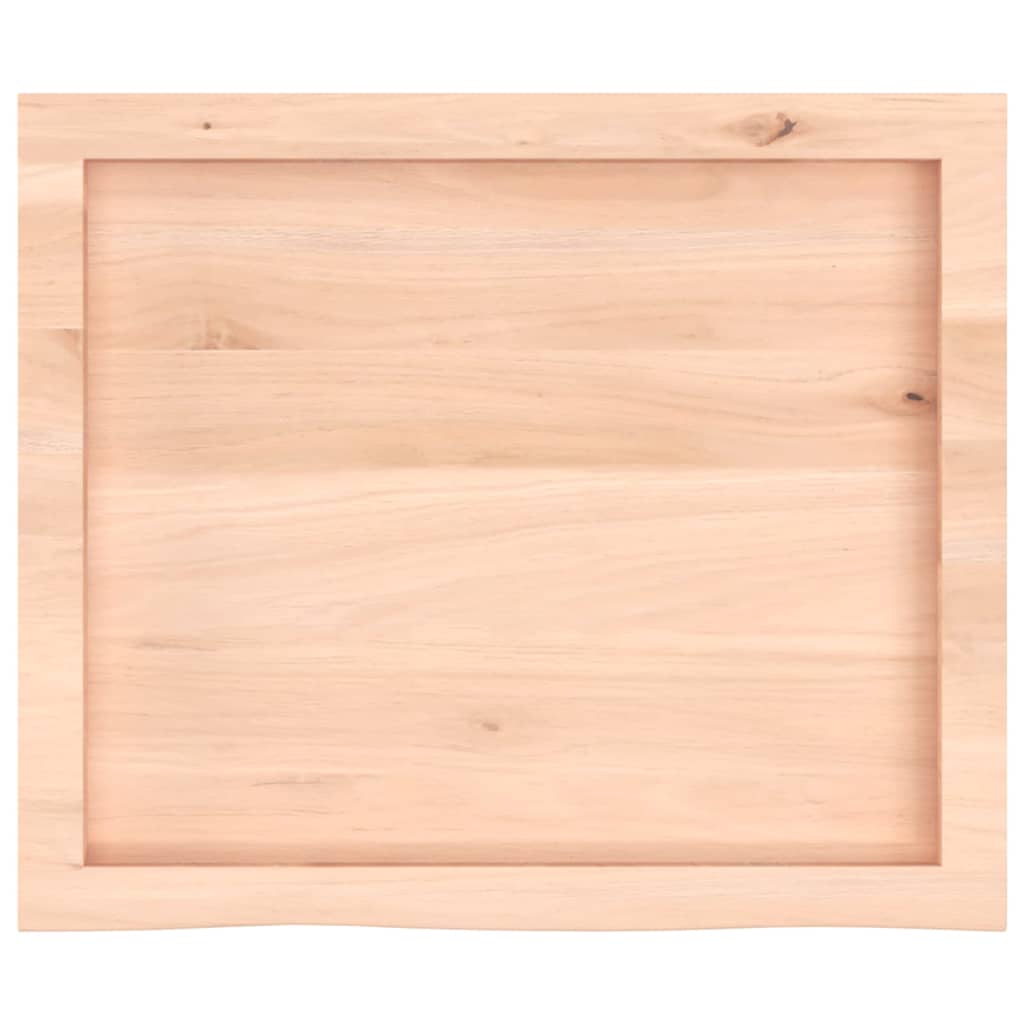 Bathroom Countertop 60x50x(2-6) cm Untreated Solid Wood