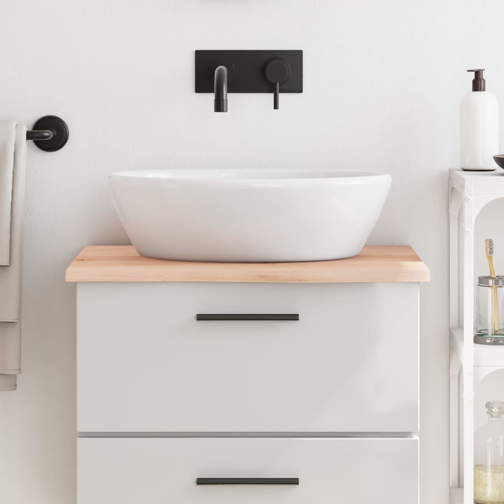 Bathroom Countertop 60x60x2 cm Untreated Solid Wood