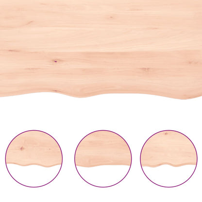 Bathroom Countertop 80x30x(2-6) cm Untreated Solid Wood