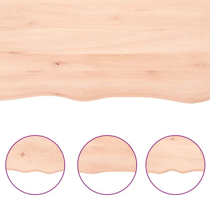 Bathroom Countertop 80x50x(2-4) cm Untreated Solid Wood