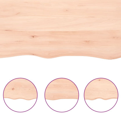Bathroom Countertop 100x30x2 cm Untreated Solid Wood