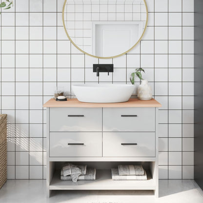 Bathroom Countertop 100x40x2 cm Untreated Solid Wood
