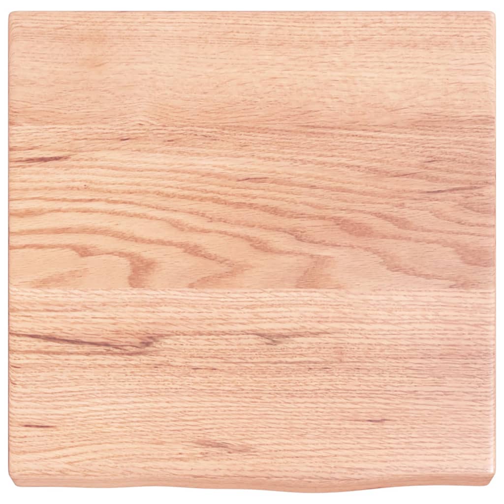 Bathroom Countertop Light Brown 40x40x(2-4) cm Treated Solid Wood