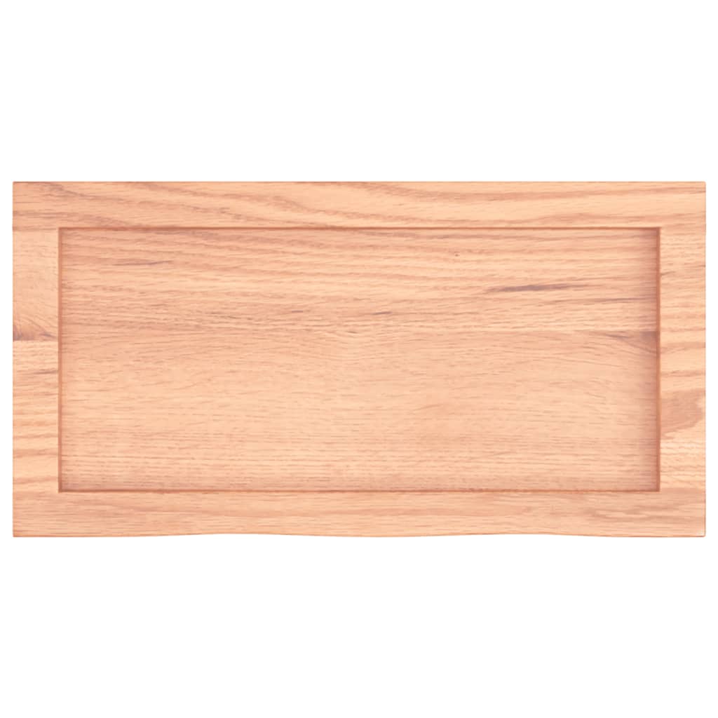 Bathroom Countertop Light Brown 60x30x(2-6) cm Treated Solid Wood