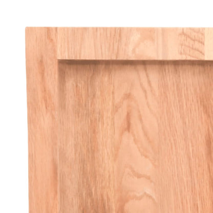 Bathroom Countertop Light Brown 80x30x(2-4) cm Treated Solid Wood