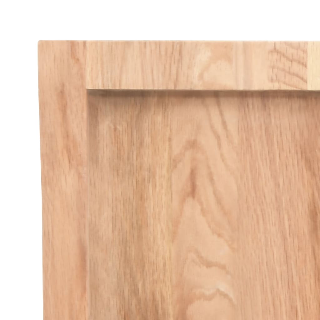 Bathroom Countertop Light Brown 100x60x(2-4)cm Treated Solid Wood