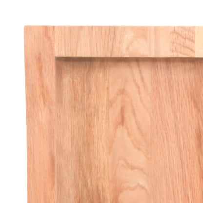 Bathroom Countertop Light Brown 100x60x(2-4)cm Treated Solid Wood
