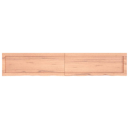 Bathroom Countertop Light Brown 160x30x(2-4)cm Treated Solid Wood