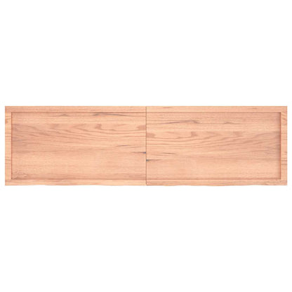 Bathroom Countertop Light Brown 180x50x(2-4)cm Treated Solid Wood