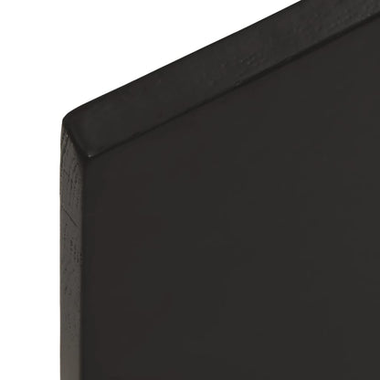 Bathroom Countertop Dark Brown 40x40x2 cm Treated Solid Wood