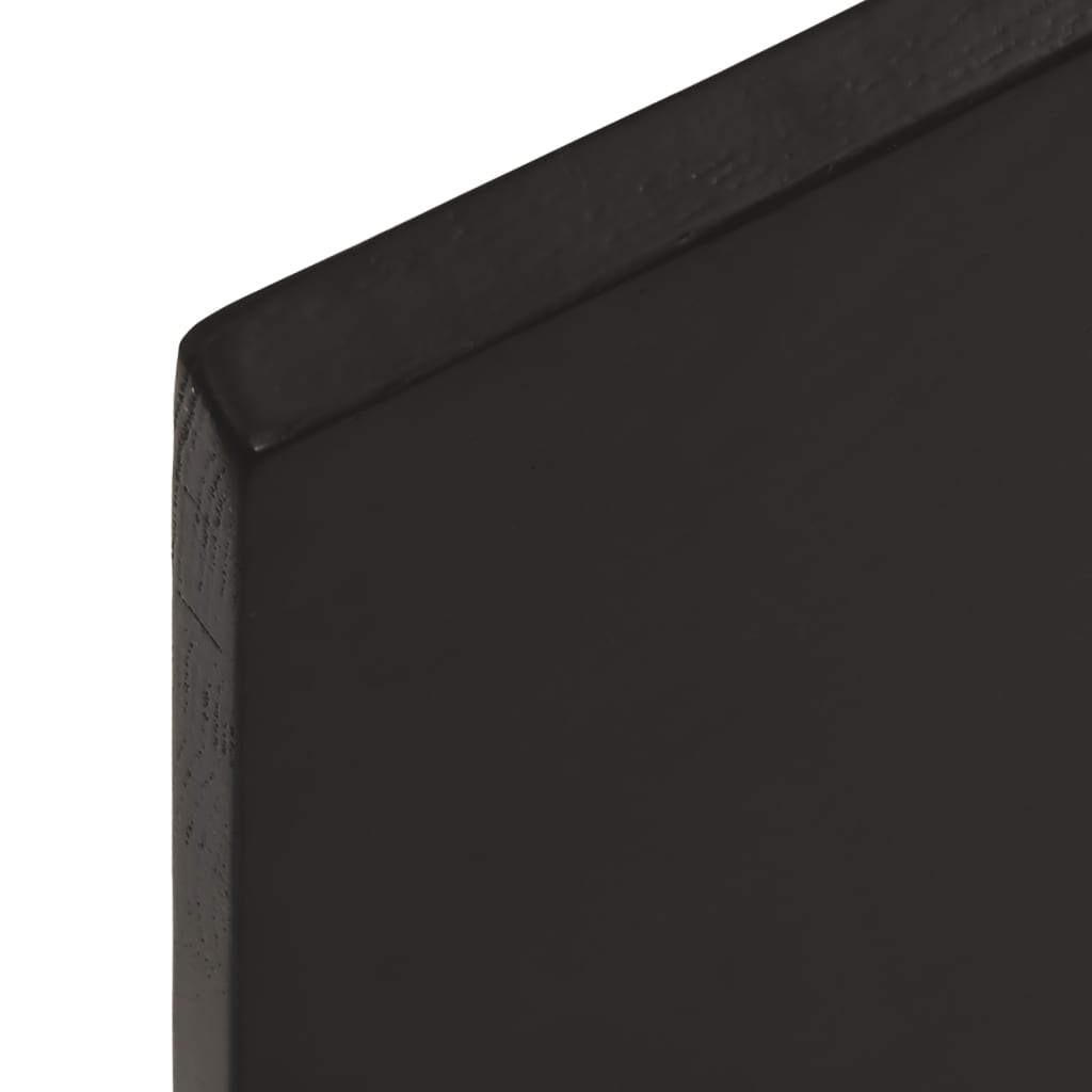 Bathroom Countertop Dark Brown 60x40x(2-4) cm Treated Solid Wood