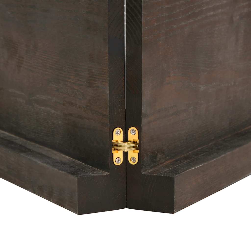 Bathroom Countertop Dark Brown 140x50x(2-6) cm Treated Solid Wood