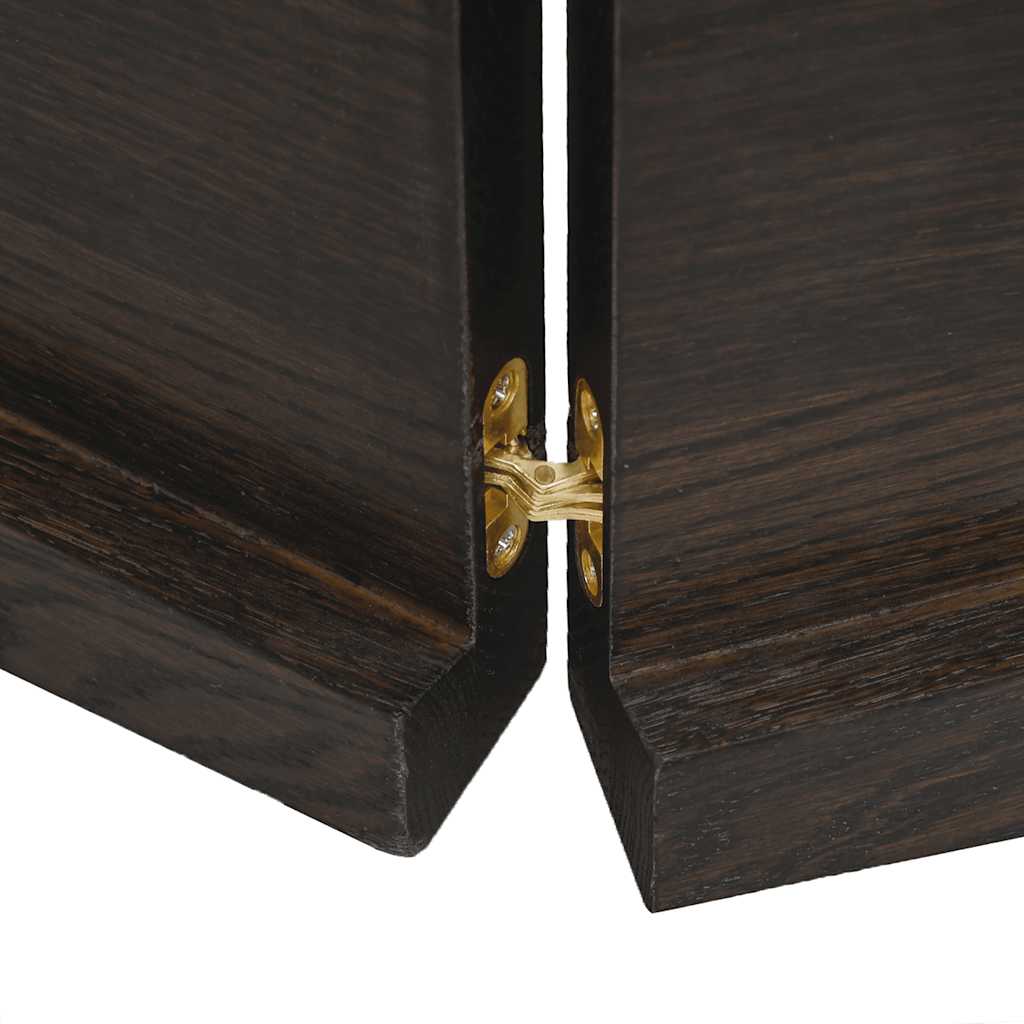 Bathroom Countertop Dark Brown 180x60x(2-4) cm Treated Solid Wood