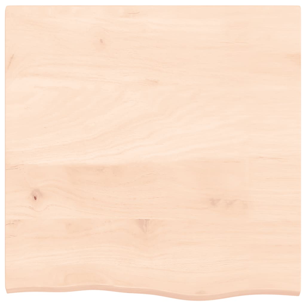 Table Top 60x60x2 cm Untreated Solid Wood Oak
