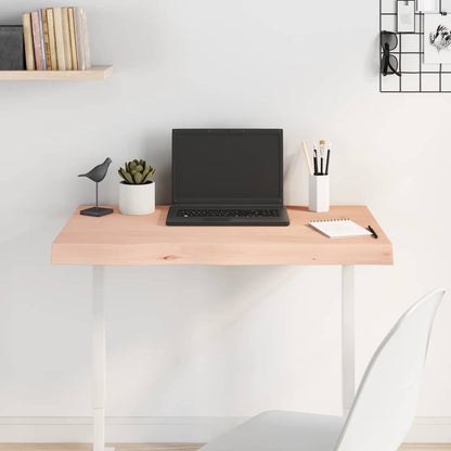 Table Top 80x40x(2-6) cm Untreated Solid Wood Oak