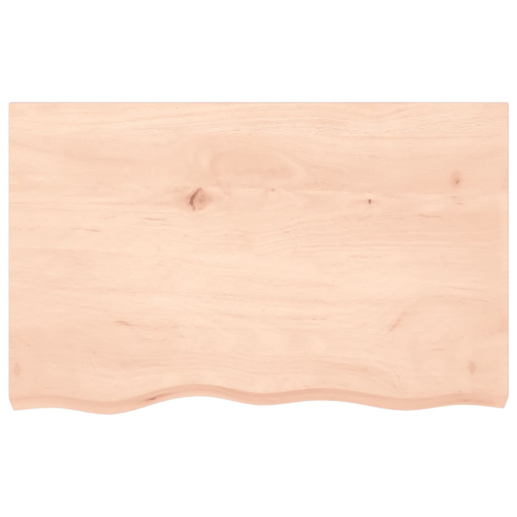 Table Top 80x50x(2-4) cm Untreated Solid Wood Oak