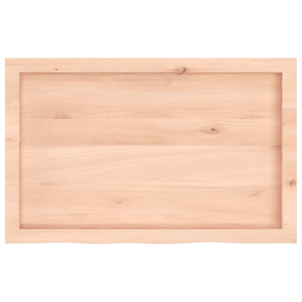 Table Top 80x50x(2-4) cm Untreated Solid Wood Oak