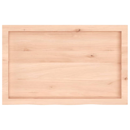 Table Top 80x50x(2-4) cm Untreated Solid Wood Oak