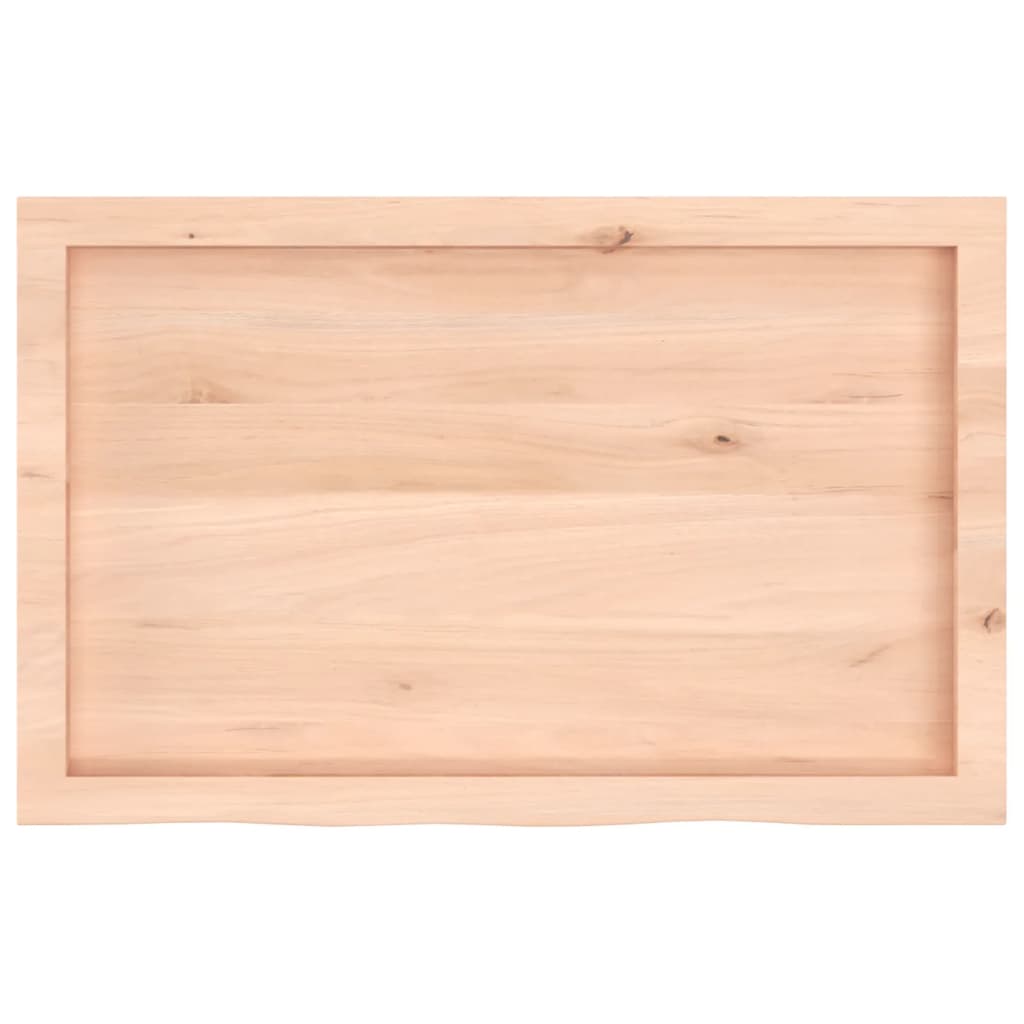 Table Top 80x50x(2-6) cm Untreated Solid Wood Oak