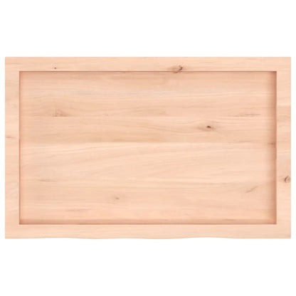 Table Top 80x50x(2-6) cm Untreated Solid Wood Oak