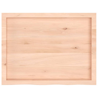Table Top 80x60x(2-4) cm Untreated Solid Wood Oak