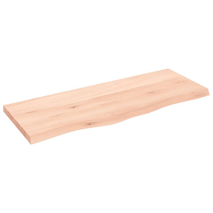 Table Top 100x40x(2-4) cm Untreated Solid Wood Oak
