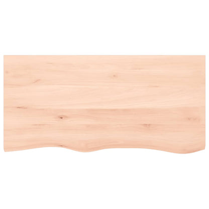 Table Top 100x50x2 cm Untreated Solid Wood Oak