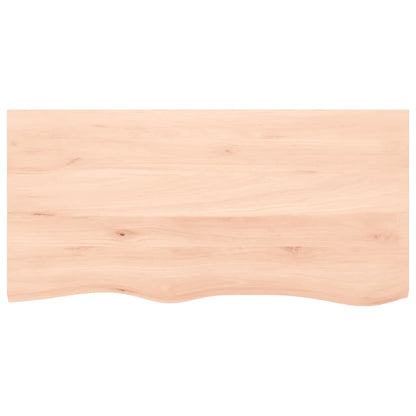 Table Top 100x50x(2-4) cm Untreated Solid Wood Oak