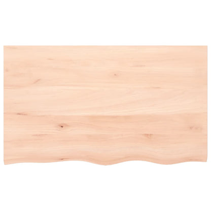 Table Top 100x60x2 cm Untreated Solid Wood Oak