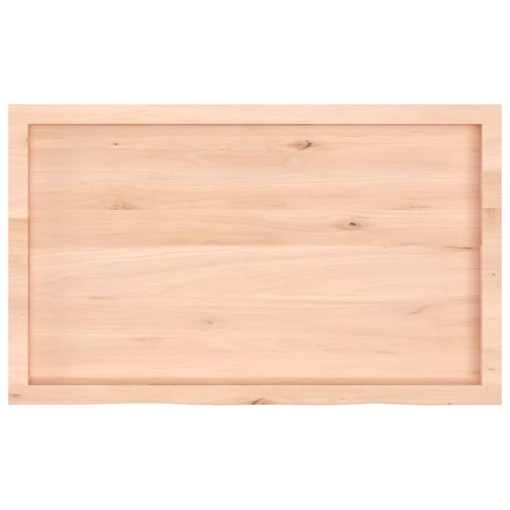 Table Top 100x60x(2-4) cm Untreated Solid Wood Oak