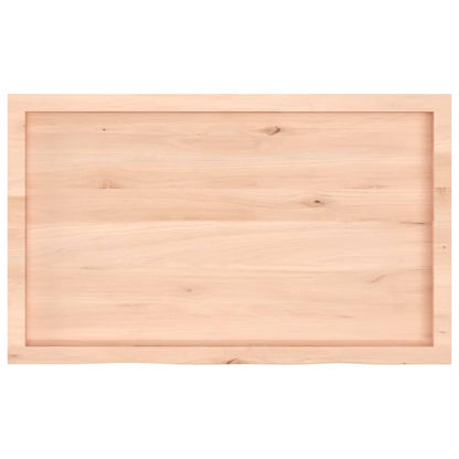 Table Top 100x60x(2-4) cm Untreated Solid Wood Oak