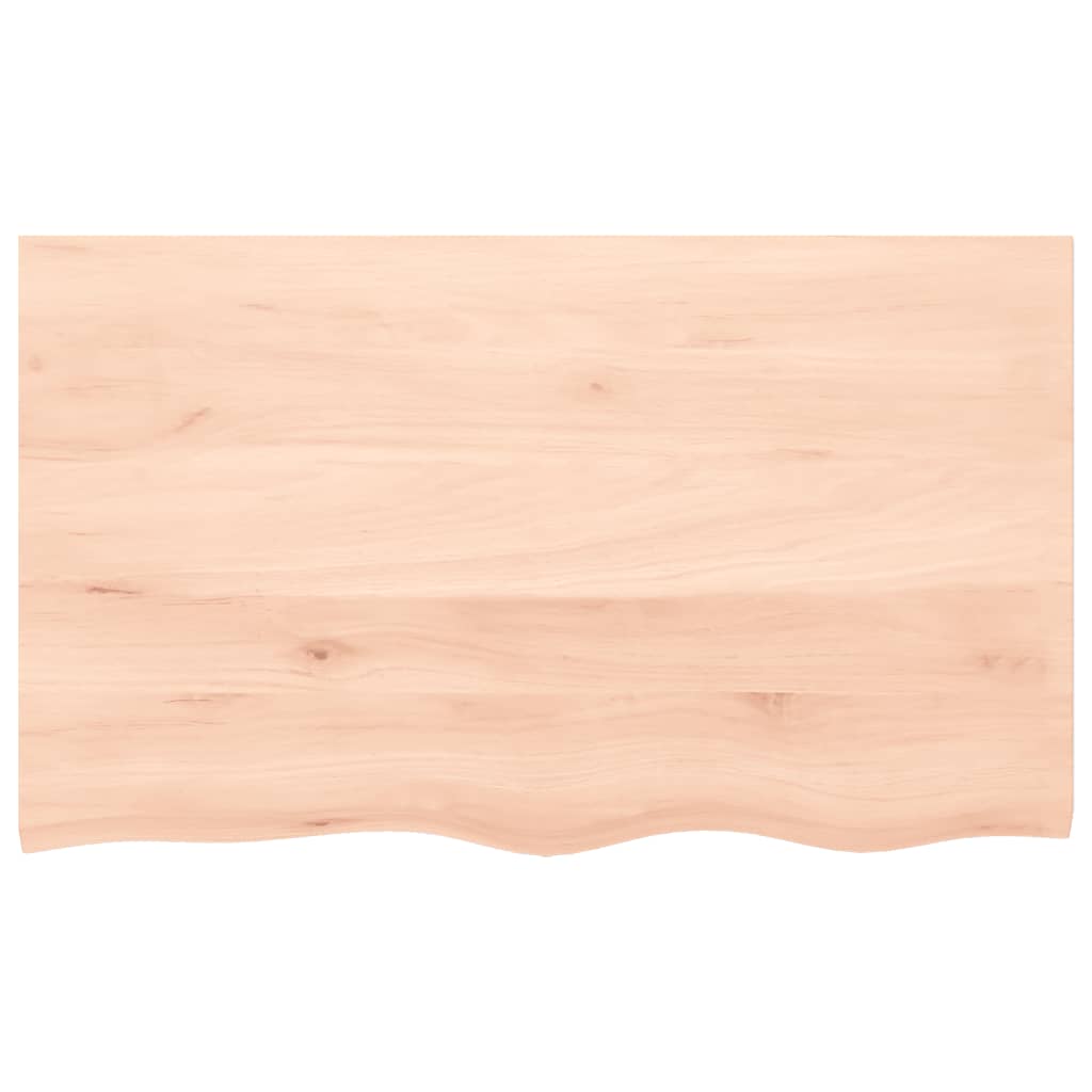 Table Top 100x60x(2-6) cm Untreated Solid Wood Oak