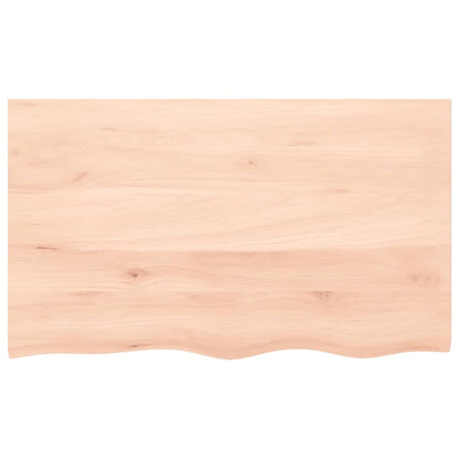 Table Top 100x60x(2-6) cm Untreated Solid Wood Oak
